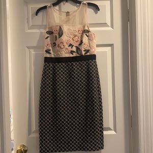 Floral Appliqué cocktail dress from Anthropologie